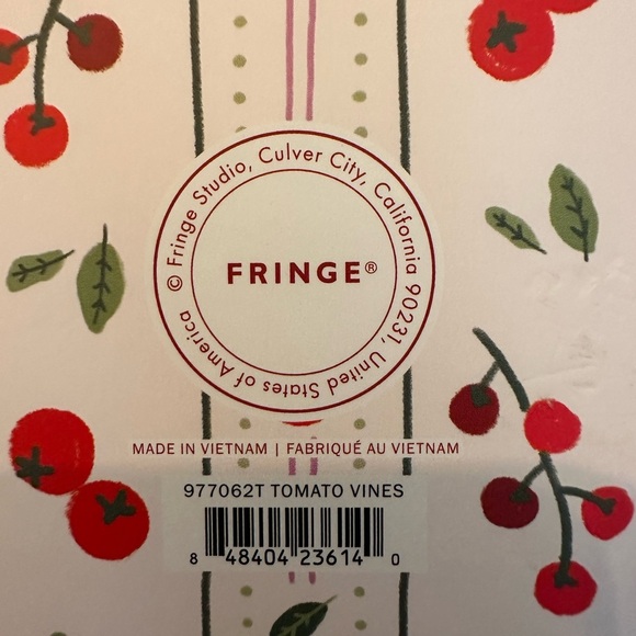 Fringe Studio Notebook Journal With Pockets- Cherries Spiral - Picture 7 of 7